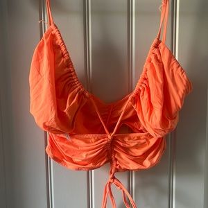 Orange Criss Cross Tank